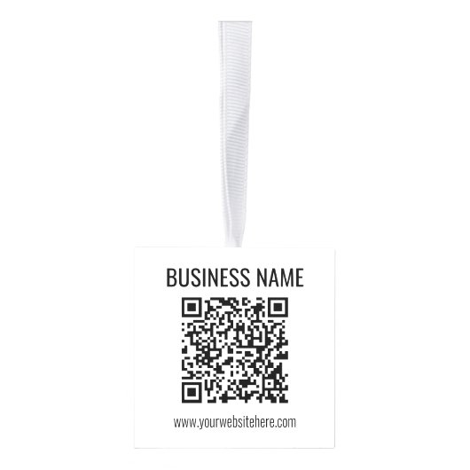  QR-code en bedrijfsnaam Decoratie (Rechts)