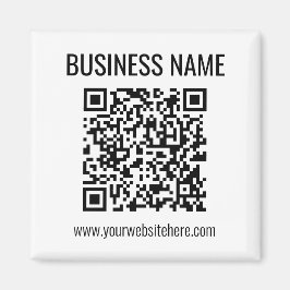 QR-code en bedrijfsnaam Magneet