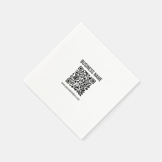 QR-code en bedrijfsnaam Servet (Hoek)