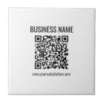 QR-code en bedrijfsnaam Tegeltje<br><div class="desc">Voer de URL van uw website in om onmiddellijk een nieuwe,  scanbare QR-code te creëer.</div>