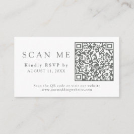 QR-code en bruiloft Website Eucalyptus Wedding RSV Informatiekaartje