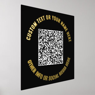 QR Code en de Prints van de Folie van de Tekst van