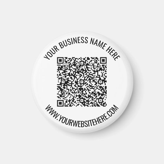 QR Code en de Promotiemagneet van de Douanetekst Magneet (Voorkant)