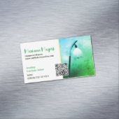 QR-code en fotografie Magnetisch Visitekaartje (Voorbeeld)