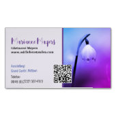 QR-code en fotografie Magnetisch Visitekaartje (Voorkant)