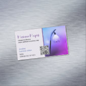 QR-code en fotografie Magnetisch Visitekaartje (Voorbeeld)