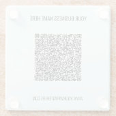 QR Code en het Onderzetter van het Douanetekst Zak (Achterkant)