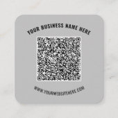 QR Code en het Visitekaartje van de Douanetekst ki (Voorkant)