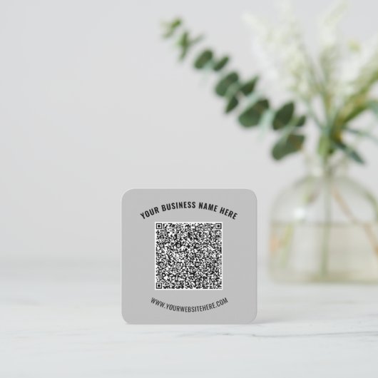 QR Code en het Visitekaartje van de Douanetekst ki (Staand voorkant)