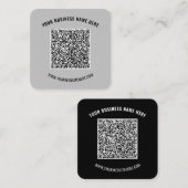 QR Code en het Visitekaartje van de Douanetekst ki (Voorkant / Achterkant)