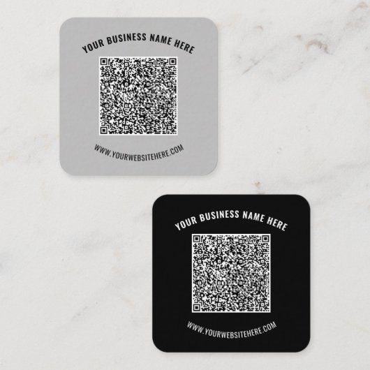 QR Code en het Visitekaartje van de Douanetekst ki (Voorkant / Achterkant)