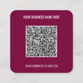 QR Code en het Visitekaartje van de Douanetekst ki (Achterkant)