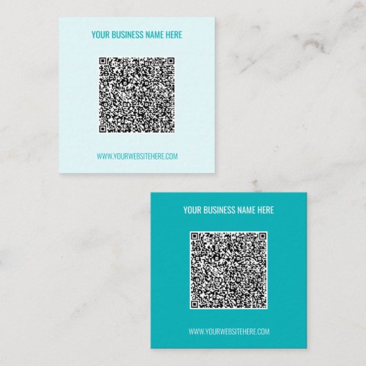 QR Code en het Visitekaartje van de Tekst van de D (Voorkant / Achterkant)