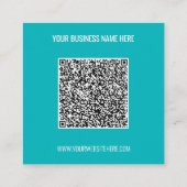 QR Code en het Visitekaartje van de Tekst van de D (Achterkant)