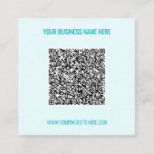 QR Code en het Visitekaartje van de Tekst van de D (Voorkant)