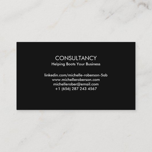 Qr-code en hoofdschot visitekaartje (Achterkant)