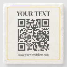QR-code en tekst met gele gouden rand kunnen worde