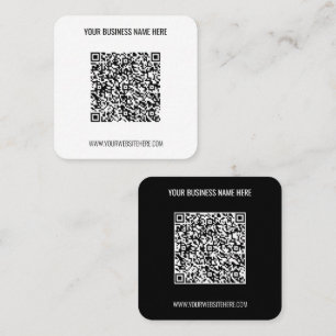 QR-code en Visitekaartje voor aangepaste tekst Pro