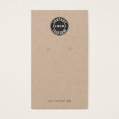 QR-code en zakelijke Logo die Display Kaart afgeef (Voorkant)