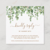 QR-code Eucalyptus Greenery Wedding Website RSVP Informatiekaartje (Voorkant)