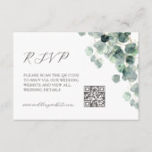 QR-code | Eucalyptusblad Informatiekaartje (Voorkant)