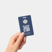 QR-code evenementenbadge Badge (Handheld)