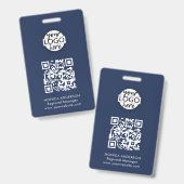 QR-code evenementenbadge Badge (Voor- en achterkant)