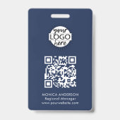QR-code evenementenbadge Badge (Achterkant)
