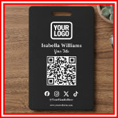 QR Code Event Badge | Digital Black Budget ID Card