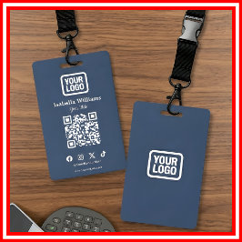 QR Code Event Badge | Digitale Navy Budget ID Kaar