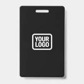 QR Code Event Badge | Digitale Zwarte Budget ID Ka (Achterkant)
