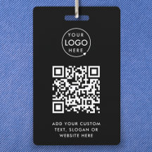 QR Code Event Badge | Digitale Zwarte Budget ID Ka