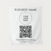 QR Code Event Seminar Party Logo Tekst Sjabloon Wandkleed (Voorkant)
