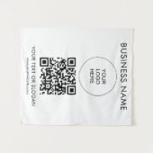 QR Code Event Seminar Party Logo Tekst Sjabloon Wandkleed (Voorkant (horizontaal))