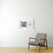 QR Code Event Seminar Party Logo Tekst Sjabloon Wandkleed (In Situ (horizontaal))