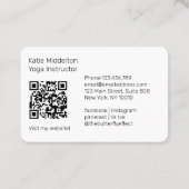 QR Code- Eye Yoga Reiki Wellness Visitekaartje (Achterkant)