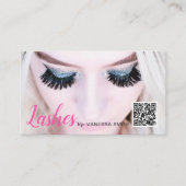 QR code eyelash extension Visitekaartje (Voorkant)