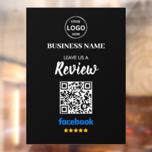 QR Code Facebook Reviewen Business Review Raamsticker