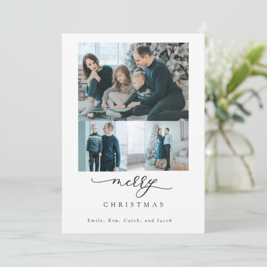 QR Code Family Video Script Photo Merry Christmas (Staand voorkant)