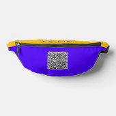 QR Code Fanny Pack met aangepaste tekst en kleuren Heuptasje (Liggend)