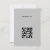 Qr Code Fashionable Black Danser Girl Silhouette Kaart (Achterkant)