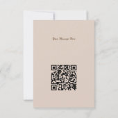 Qr Code Fashionable Black Danser Girl Silhouette Kaart (Achterkant)