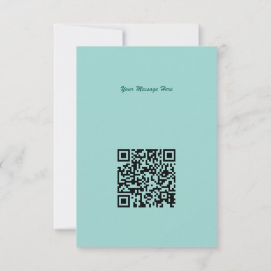 Qr Code Fashionable Black Danser Girl Silhouette Kaart (Achterkant)