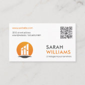 QR-code | Financieel logo Visitekaartje (Voorkant)