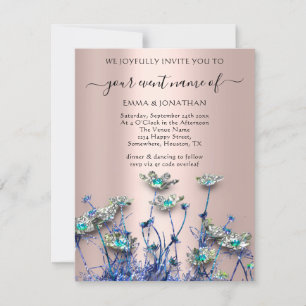 QR CODE Floral Meadow Wildflower Blue Roos