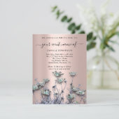 QR CODE Floral Meadow Wildflower Greenery Paars (Staand voorkant)