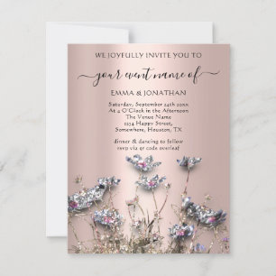 QR CODE Floral Meadow Wildflower Greenery Roos