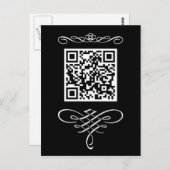 QR-code floreert Briefkaart (Voorkant / Achterkant)