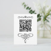 QR-code floreert Briefkaart (Staand voorkant)