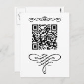 QR-code floreert Briefkaart (Voorkant / Achterkant)